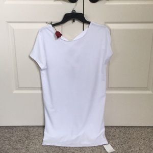 Swimsuit coverup with criss cross back